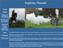 Tablet Screenshot of anglesey-hussars.co.uk